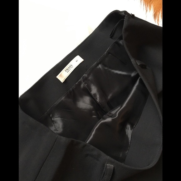 W.Prada Wool Pencil Black Skirt 40/4 - Picture 4 of 8